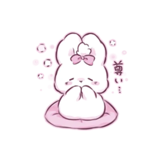 🛑 Стикер «cute bunny» для Telegram