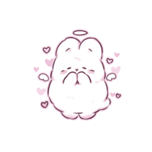 💙 Стикер «cute bunny» для Telegram