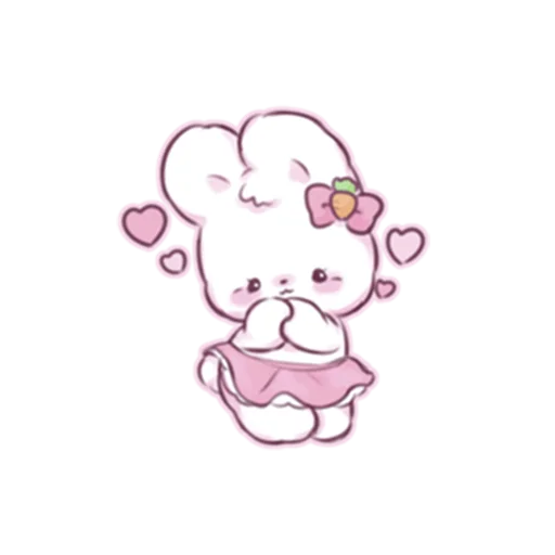 💕 Стикер «cute bunny» для Telegram