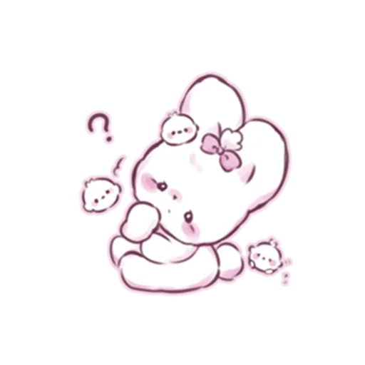 🤔 Стикер «cute bunny» для Telegram