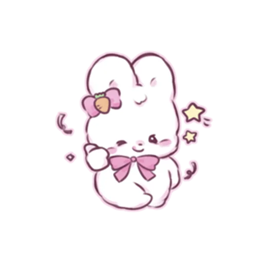 👍 Стикер «cute bunny» для Telegram