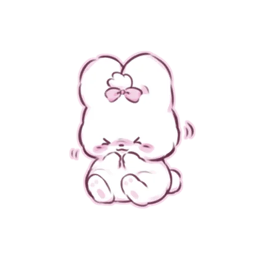 😨 Стикер «cute bunny» для Telegram