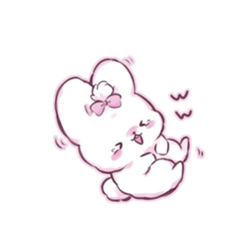 🤣 Стикер «cute bunny» для Telegram