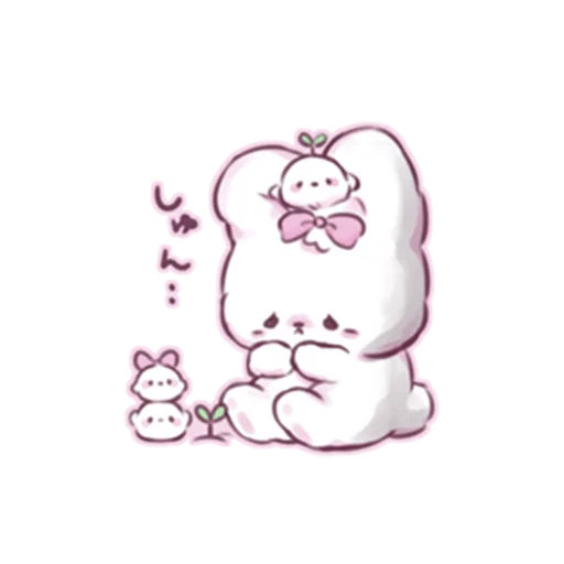 😔 Стикер «cute bunny» для Telegram