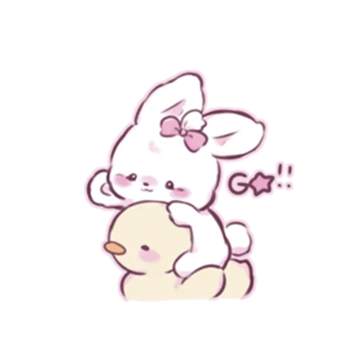 🐥 Стикер «cute bunny» для Telegram