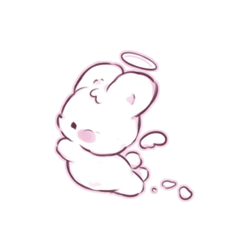 😇 Стикер «cute bunny» для Telegram