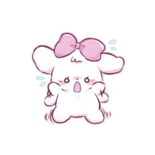 😰 Стикер «cute bunny» для Telegram
