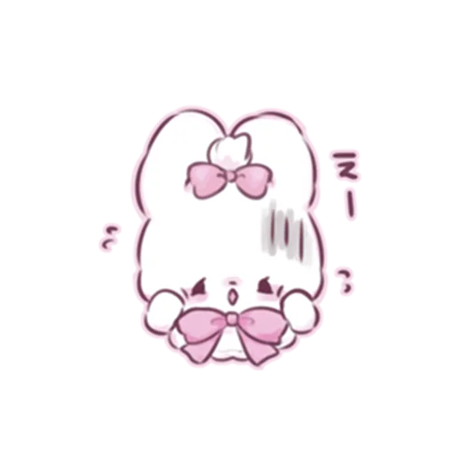 😨 Стикер «cute bunny» для Telegram