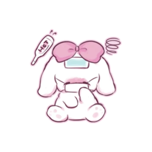 🤒 Стикер «cute bunny» для Telegram