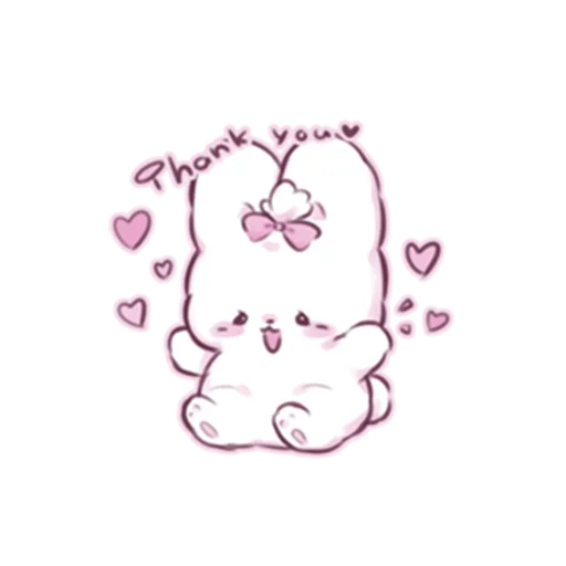 ❤️ Стикер «cute bunny» для Telegram