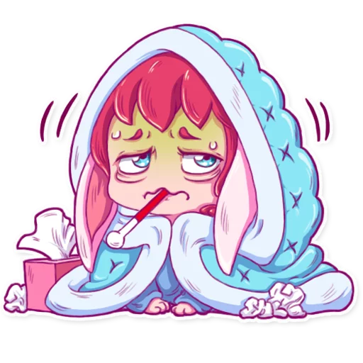 🤒 Стикер «Cute Bunny Girl» для Telegram
