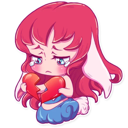 💔 Стикер «Cute Bunny Girl» для Telegram