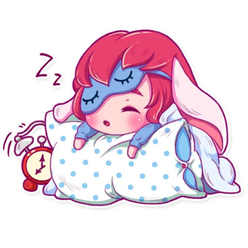 😴 Стикер «Cute Bunny Girl» для Telegram
