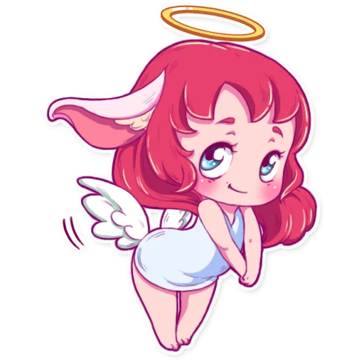 😇 Стикер «Cute Bunny Girl» для Telegram