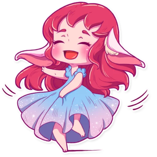😁 Стикер «Cute Bunny Girl» для Telegram
