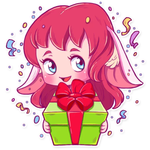 🎁 Стикер «Cute Bunny Girl» для Telegram