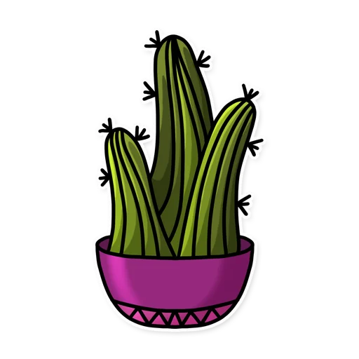 😜 Стикер «Cactuses» для Telegram