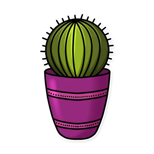 🦔 Стикер «Cactuses» для Telegram