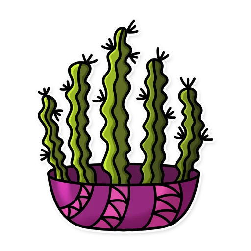💃 Стикер «Cactuses» для Telegram