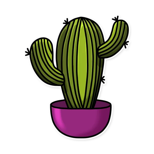 💪 Стикер «Cactuses» для Telegram