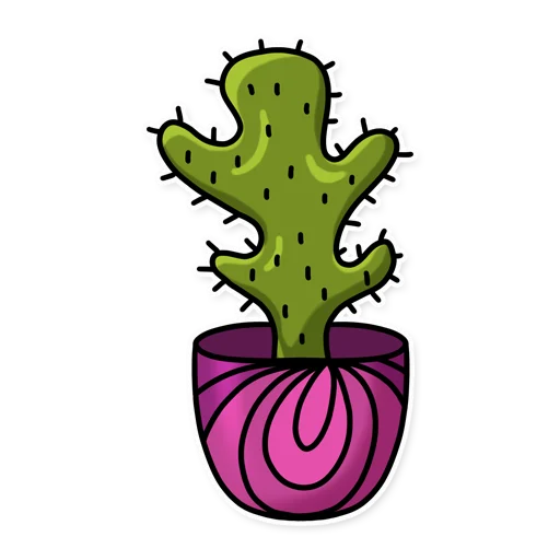 🤪 Стикер «Cactuses» для Telegram