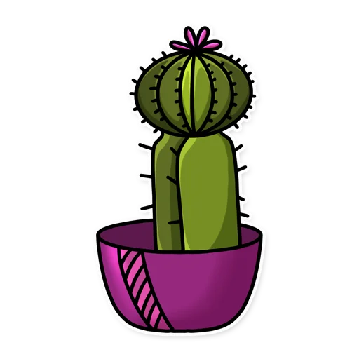 😎 Стикер «Cactuses» для Telegram