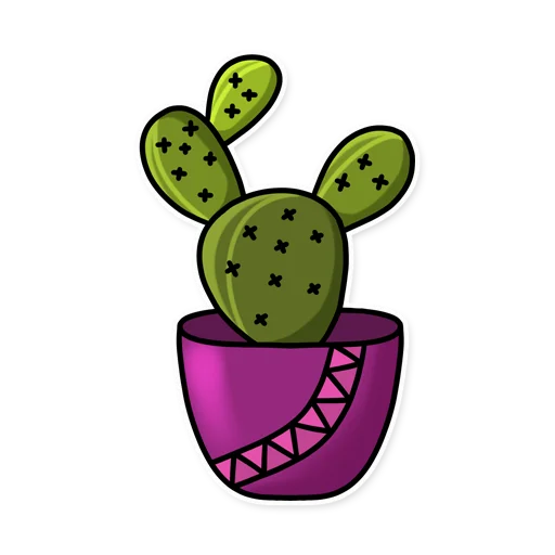 👋 Стикер «Cactuses» для Telegram