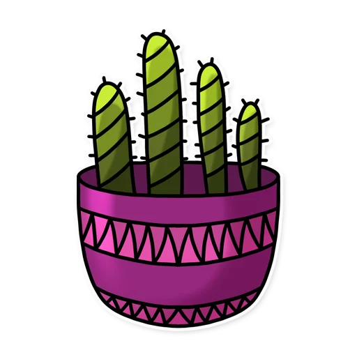 😐 Стикер «Cactuses» для Telegram