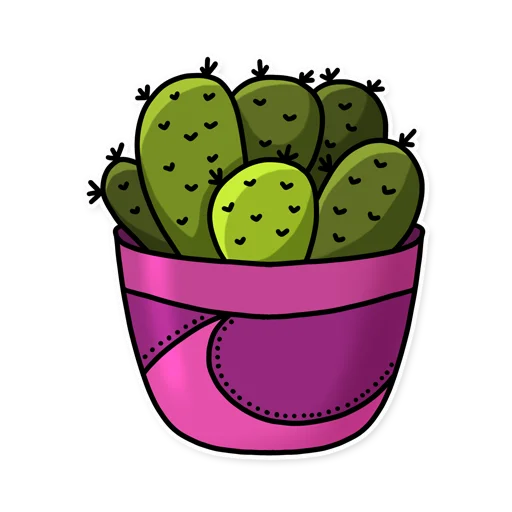 🤭 Стикер «Cactuses» для Telegram