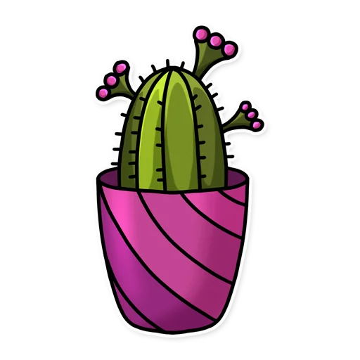 🌹 Стикер «Cactuses» для Telegram