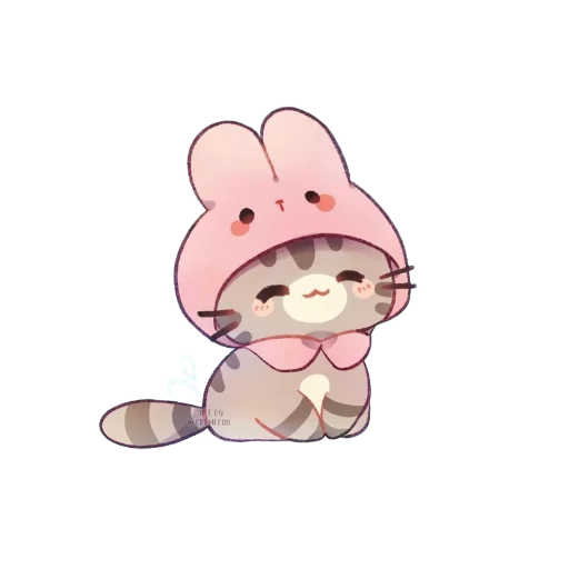 😌 Стикер «cute cats more wens» для Telegram