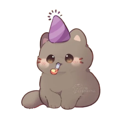 🥳 Стикер «cute cats more wens» для Telegram