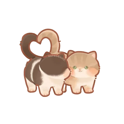❤️‍🩹 Стикер «cute cats more wens» для Telegram