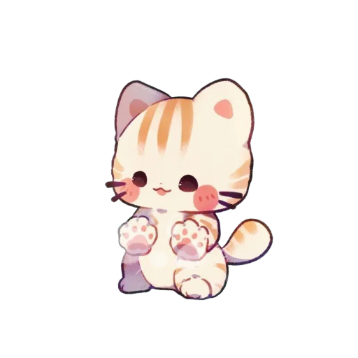 😯 Стикер «cute cats more wens» для Telegram