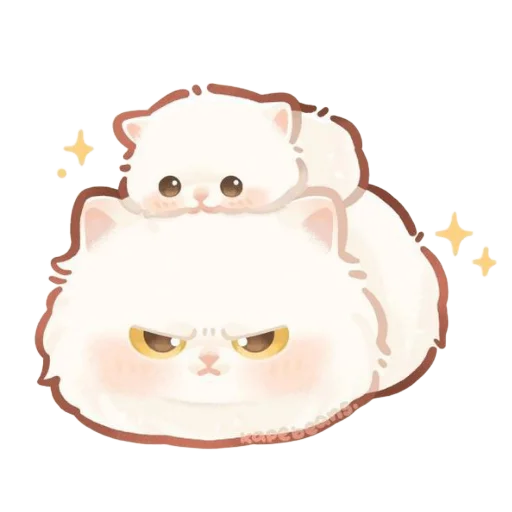 🥰 Стикер «cute cats more wens» для Telegram