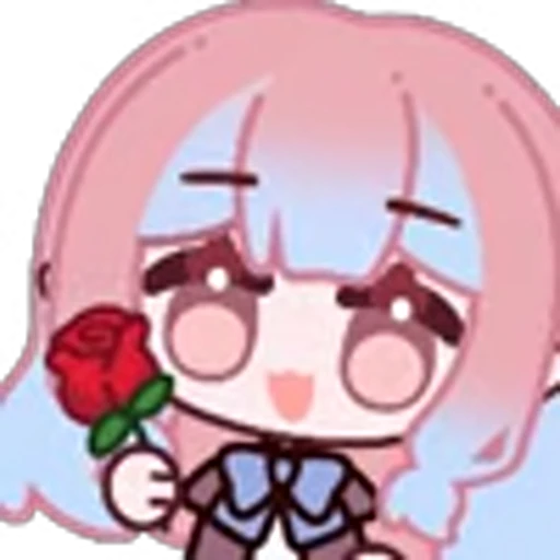 ⭐ Эмодзи «CUTE CHIBI GIRL» для Telegram