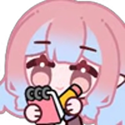 ⭐ Эмодзи «CUTE CHIBI GIRL» для Telegram