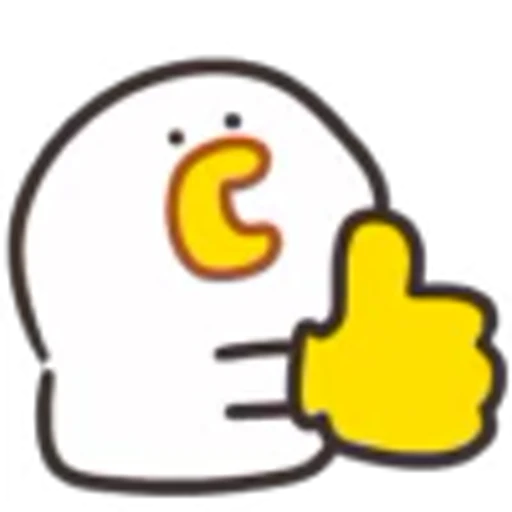 👍 Эмодзи «Cute Chick 2» для Telegram