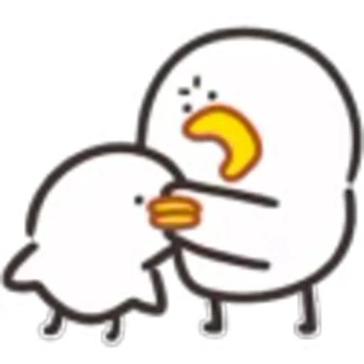 😡 Эмодзи «Cute Chick 2» для Telegram