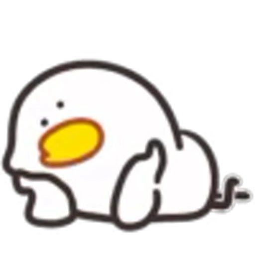 😕 Эмодзи «Cute Chick 2» для Telegram