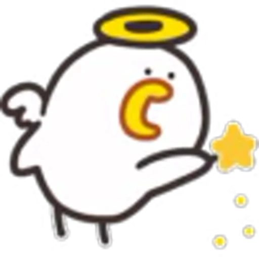 😇 Эмодзи «Cute Chick 2» для Telegram
