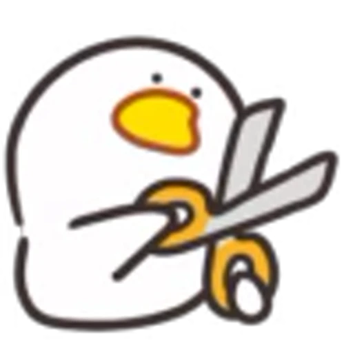 ✂️ Эмодзи «Cute Chick 2» для Telegram
