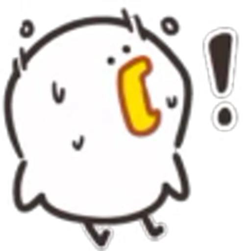 ❕ Эмодзи «Cute Chick 2» для Telegram