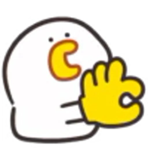 👌 Эмодзи «Cute Chick 2» для Telegram