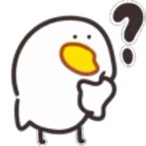 ❔ Эмодзи «Cute Chick 2» для Telegram