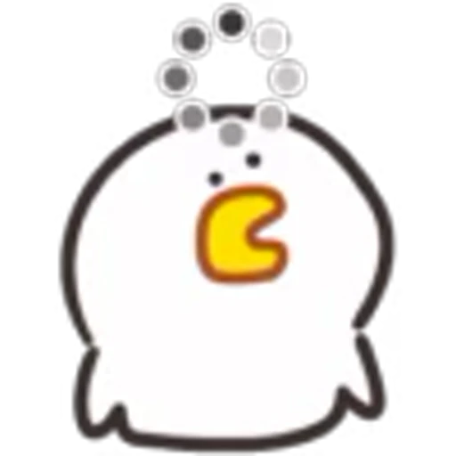 😐 Эмодзи «Cute Chick 2» для Telegram