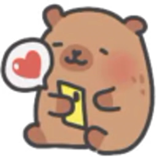 ❤️ Эмодзи «Capybara» для Telegram