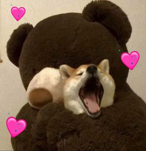 😫 Стикер «cute dogs meme» для Telegram