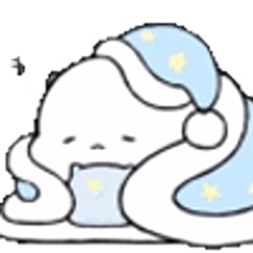 😴 Эмодзи «cute blob» для Telegram