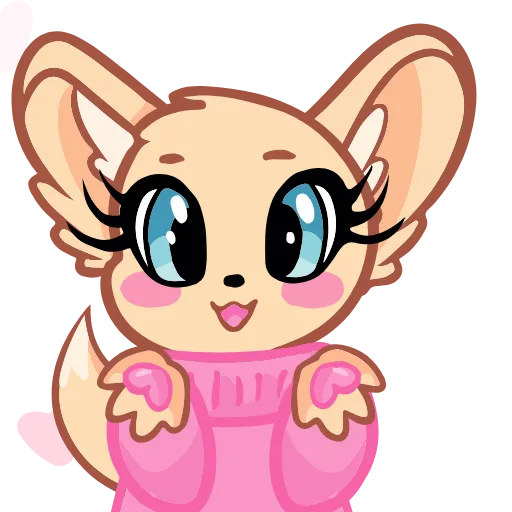 😘 Стикер «Фенек» для Telegram